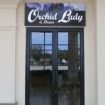 Orchid Lady Illuminated Wall Sign